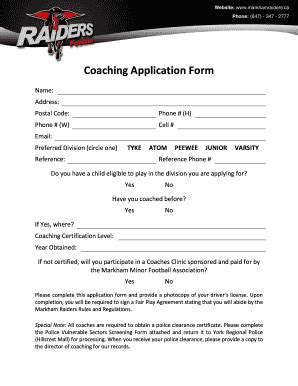 fake lsu football coach application form
